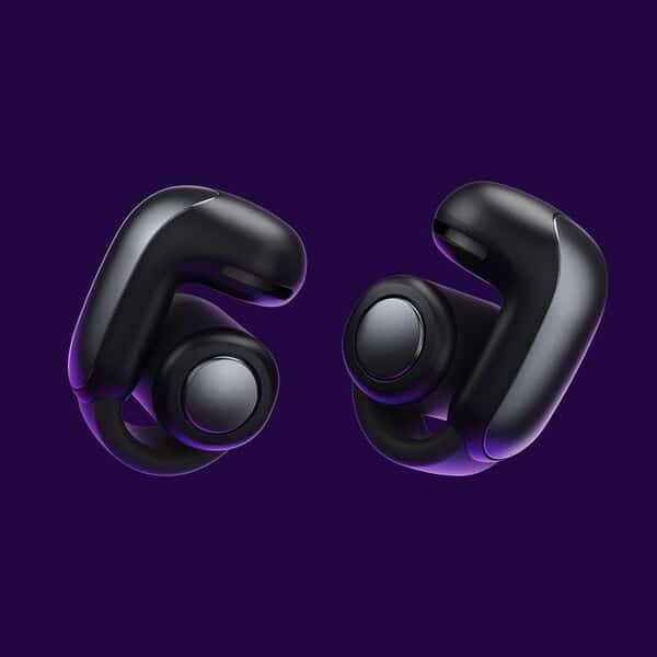 Bose Ultra Open Earbuds, Écouteurs Oreilles Libres avec Technologie OpenAudio, Écouteurs stéréo Ouverts sans Fil, Jusqu’à 48 Heures d’autonomie, Noir