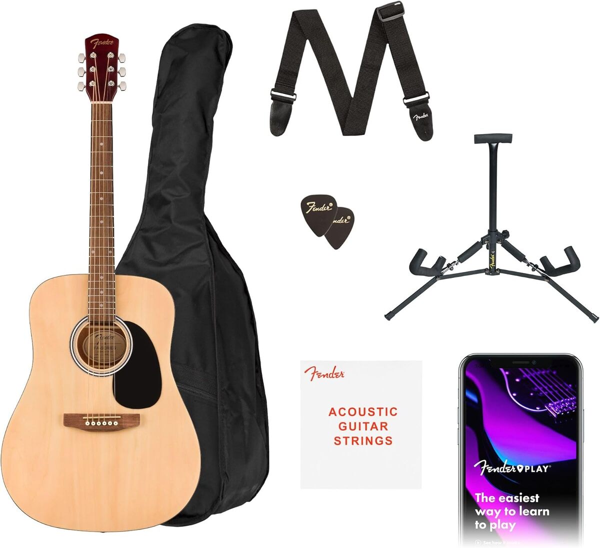 Test : guitare acoustique Fender Alternative Series Dreadnought pour débutants