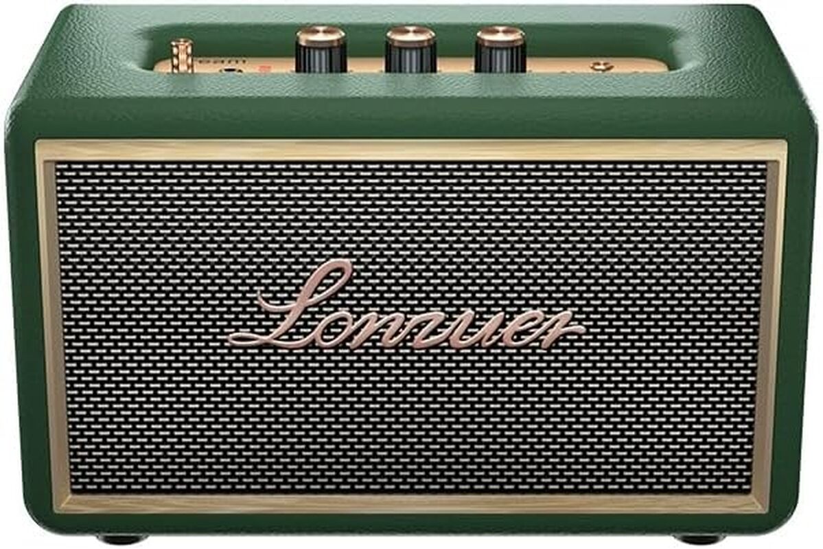 Test Lonzuer enceinte Bluetooth rétro 10 000 mAh verte