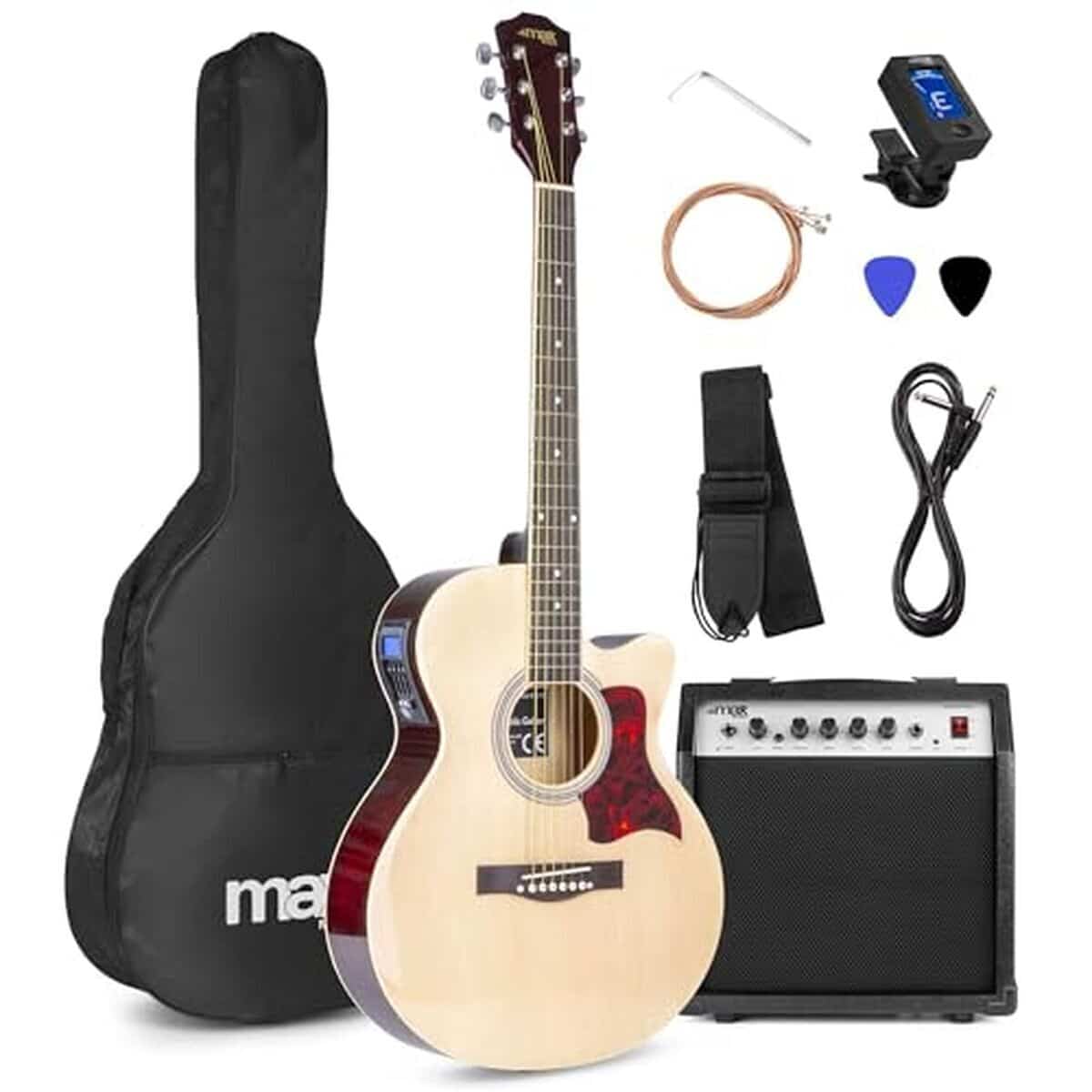 Test de la guitare Max Showkit : électro-acoustique avec ampli 40W