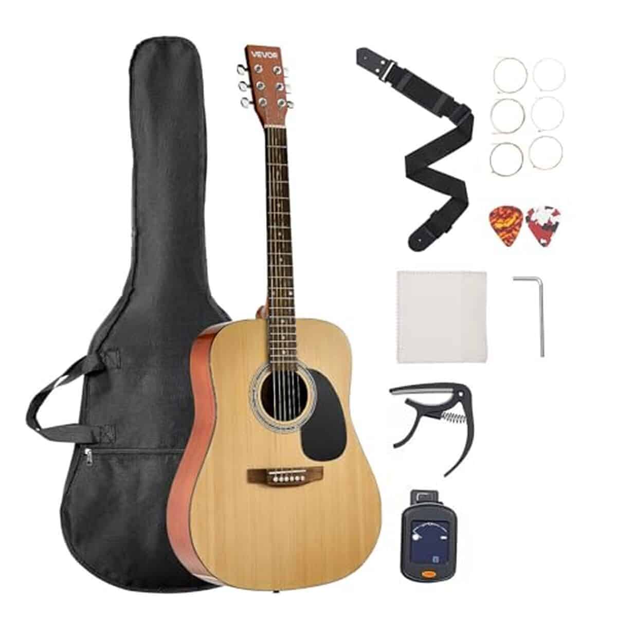 Test : vevor guitare acoustique dreadnought 6 cordes