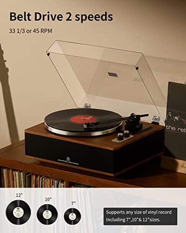 Découvrez notre test en profondeur de la platine vinyle Angels Horn avec Bluetooth : design, performance et qualité sonore passent au crible avec le préampli intégré et la tête de lecture AT-3600L.