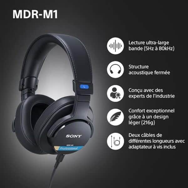 Explorez le test complet du casque de studio sony MDR-M1, un choix idéal pour les audiophiles en quête de précision sonore. Découvrez ses performances et caractéristiques uniques.