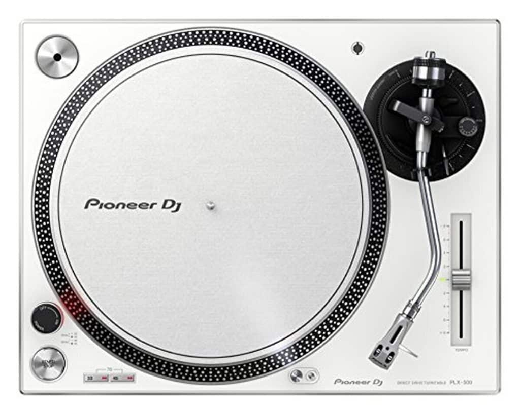 Test : platine vinyle Pioneer DJ PLX-500 blanche à entraînement direct
