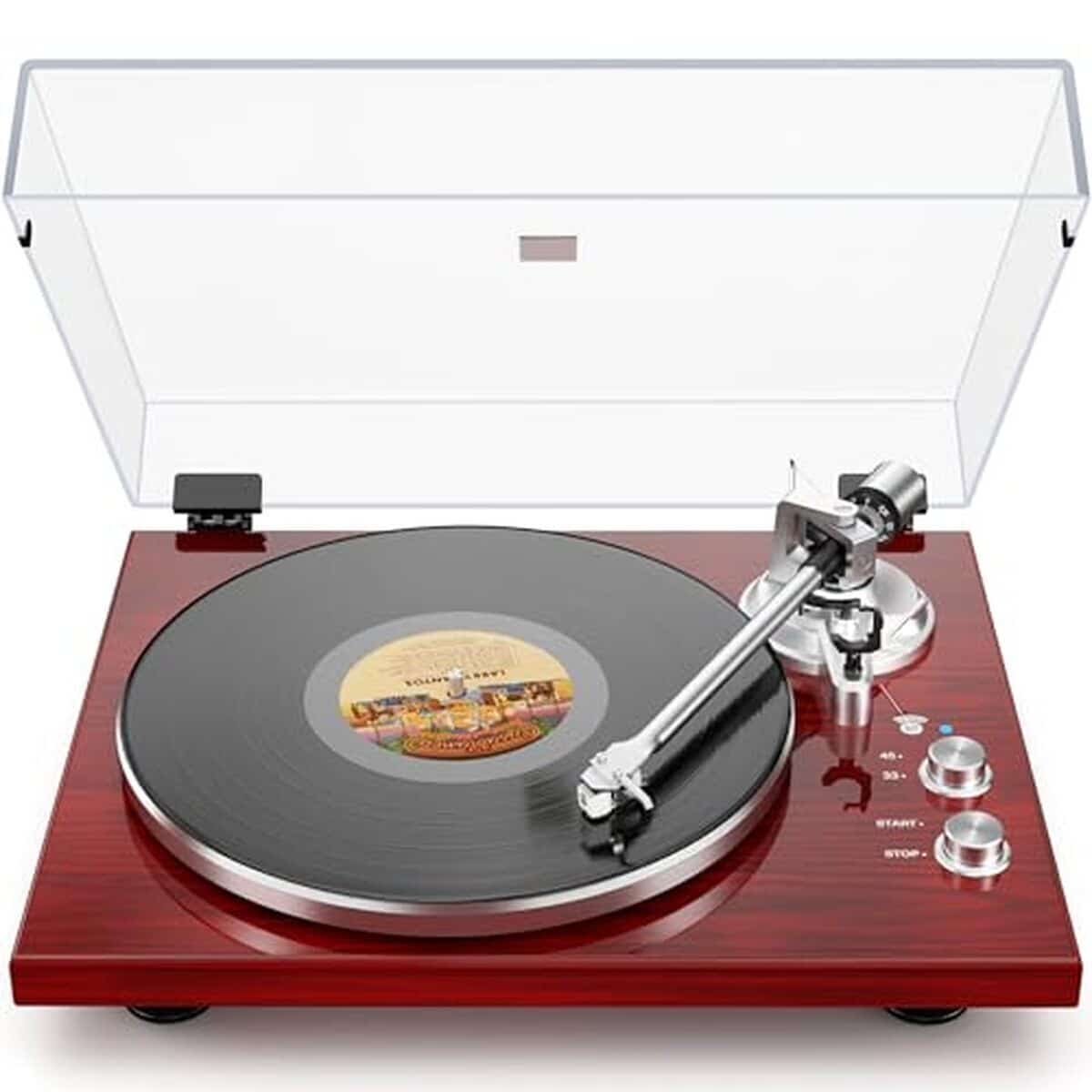Test de la platine vinyle bluetooth AT-3600L rouge 33/45 TR/min