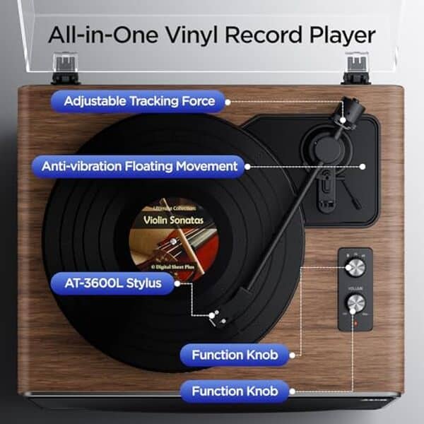 Découvrez notre test détaillé du tourne-disque vintage Bluetooth avec haut-parleurs intégrés : qualité sonore, design rétro et connectivité moderne. 