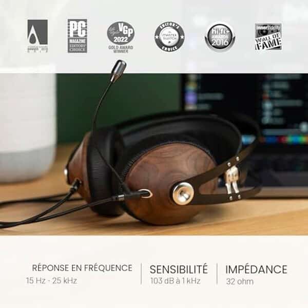 Découvrez notre avis détaillé sur le casque Meze 99 Classics : un casque audiophile haut de gamme avec finition dorée et boîtier en noyer. Qualité sonore exceptionnelle et design élégant. 