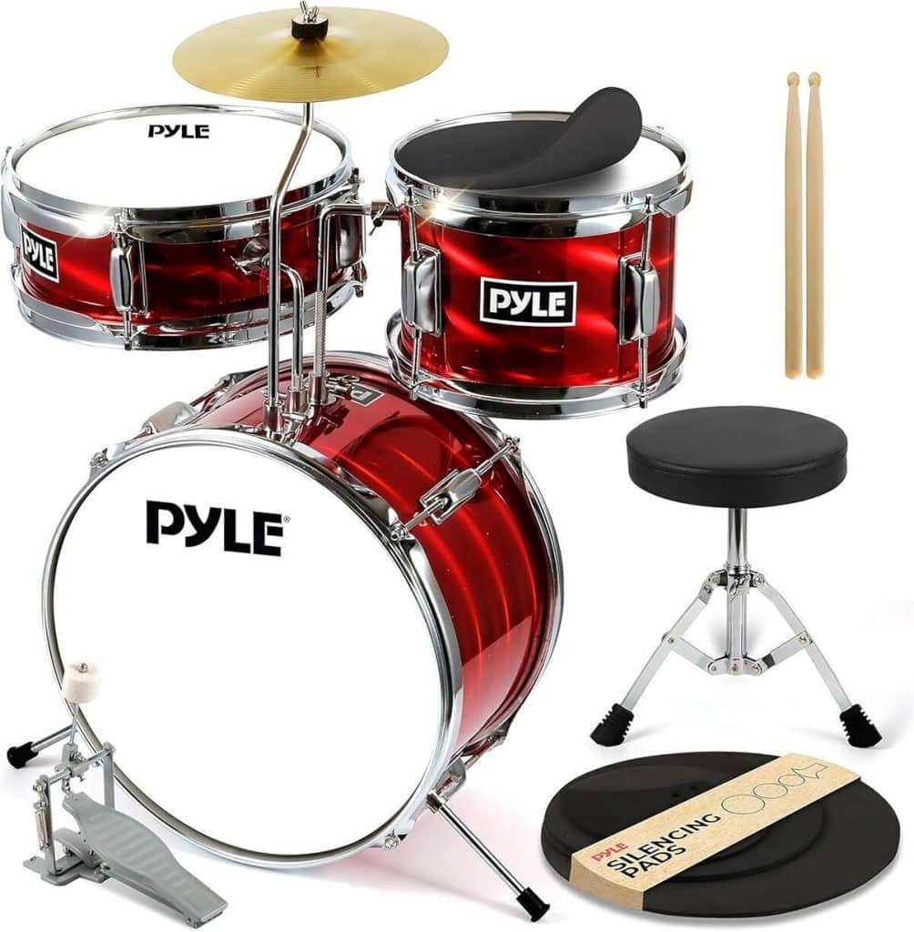 Test : batterie junior Pyle 3 pièces rouge