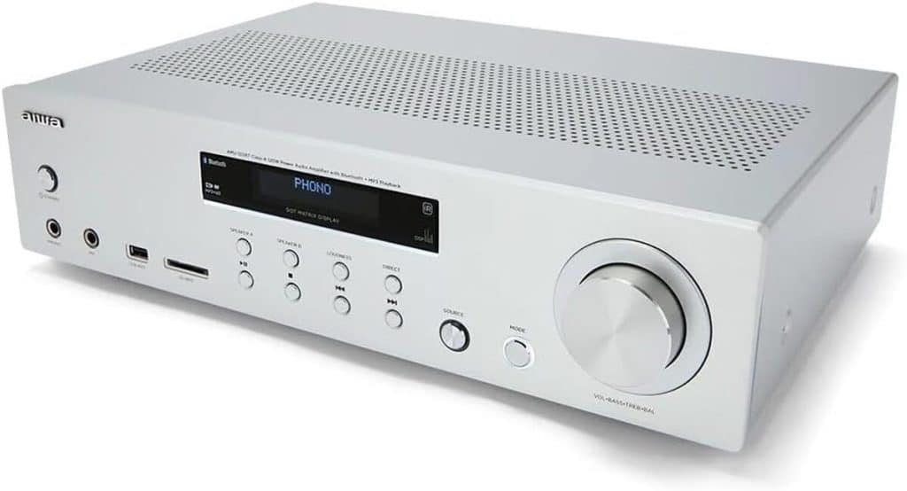 Test de l'amplificateur Aiwa AMU-120BT : performance et connectivité